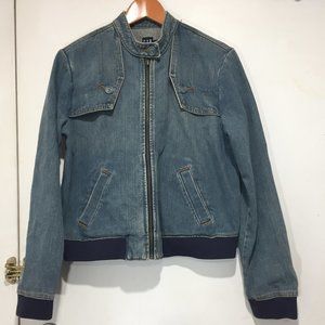 VINTAGE GAP MOTO DENIM JACKETS SIZE M